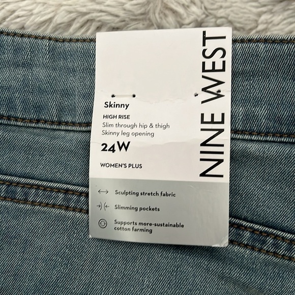 NWT Nine West High Rise Jeans Size 24W - Picture 5 of 5